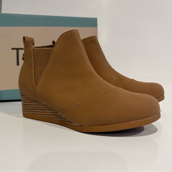 Toms Girls Kelsey Wedge Ankle Boots - Picture 7 of 7